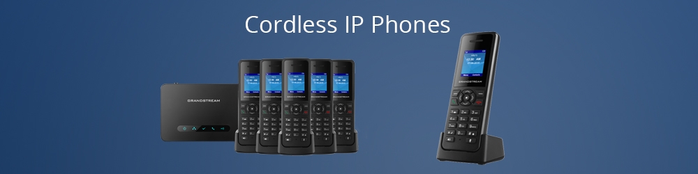 image of cordless ip mobile phone within business for business communication from grandstream India