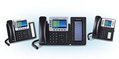 image of grandstream GXP series high end ip phones group image for business communication