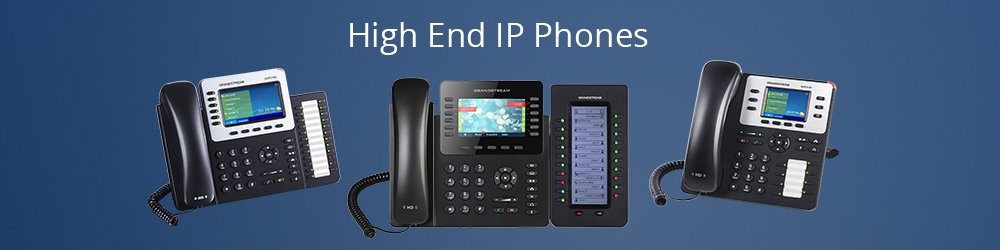 image of High-End IP Phones for enterprise, business communication from grandstream india