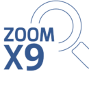 image icon of zoom option in video conferencing device to x9 times from grandstream
