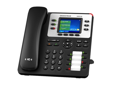 image of standard enterprise-grade IP phone for business communication from grandstream