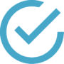 image icon checkmark blue to represent service provided in grandstream india