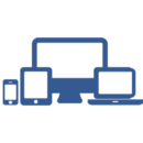 image icon of devices representing Supports 250+ devices for business communication - grandstream