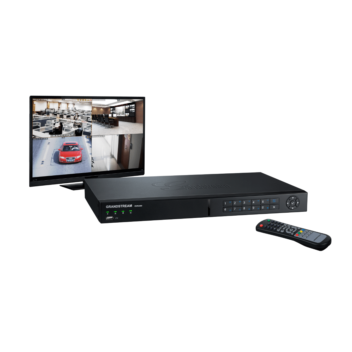 image of Network Video Recorder (NVR) & video quality display for business & residential security