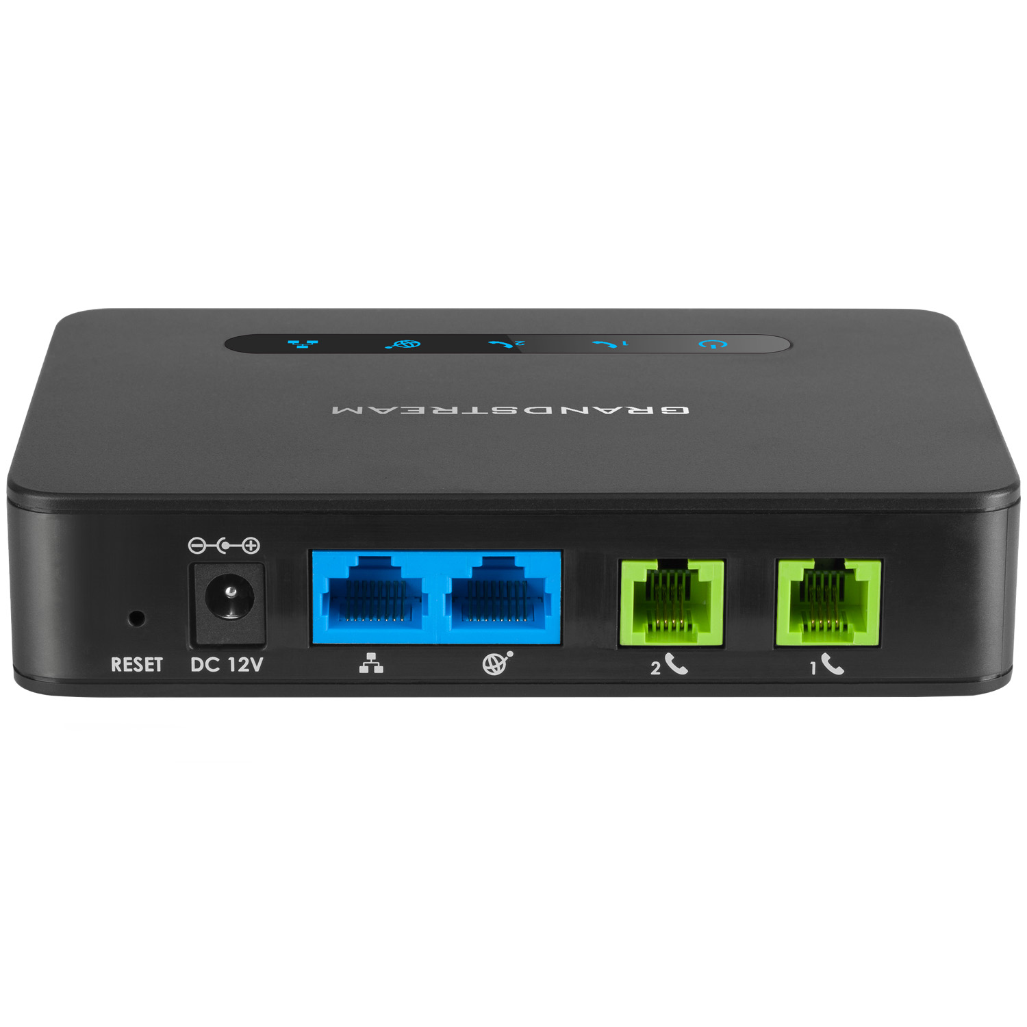 image of 2-Port at back, ATA with Gigabit NAT Router for business & residential communication