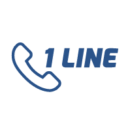 image icon of 1 line connectivity with phone handle for business communication from grandstream
