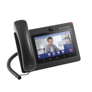 image of ip video conferencing phone for business communications from grandstream India