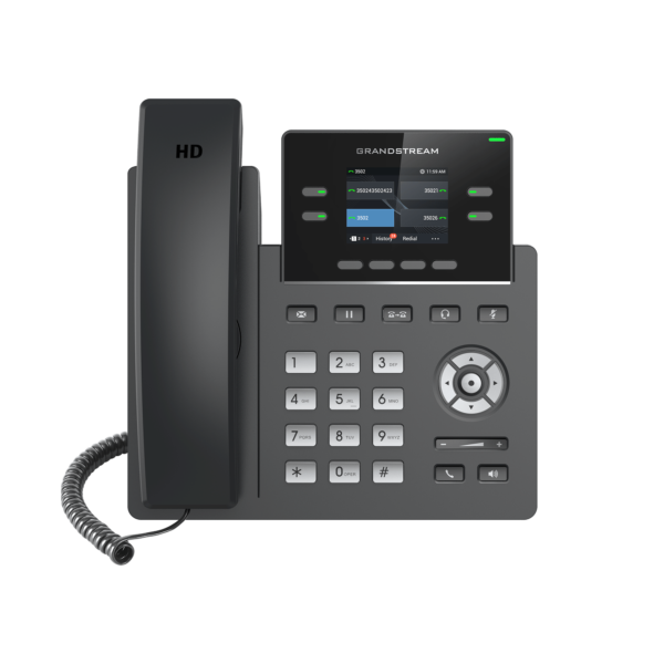 image of powerful 2-line ip phone with zero-touch provisioning for mass deployment - grandstream
