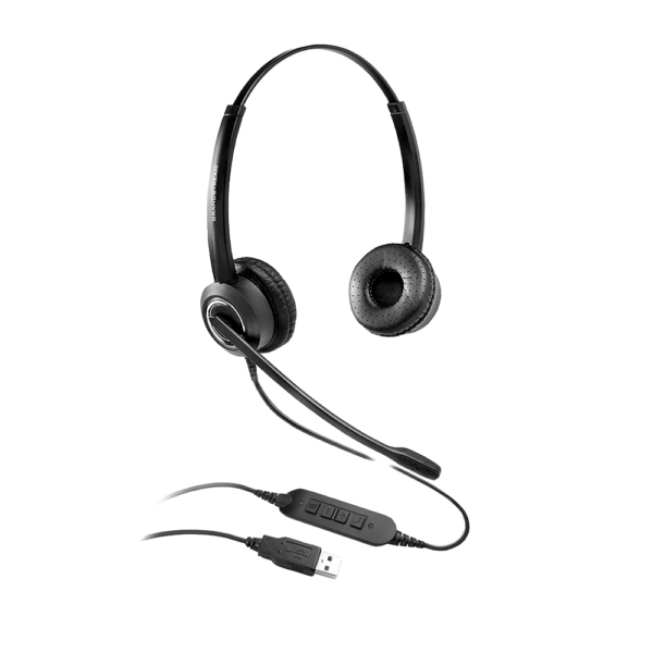 image of HD USB GUV3000 headset, high-quality sound for business communication - grandstream