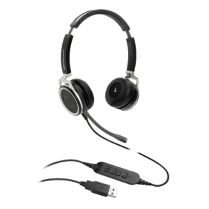 image of HD USB GUV3005 headset, high-quality sound for business communication - grandstream